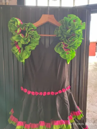 Vestido Flamenca Adolescente Volantes