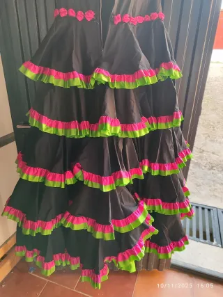 Vestido Flamenca Adolescente Volantes