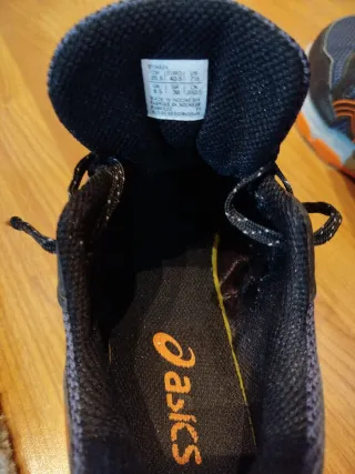 Deportivas Asics Gel Negro Naranja