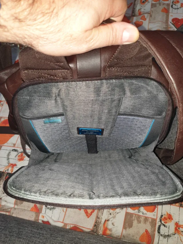 Zaino Piquadro pelle marrone 13''