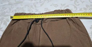 Pantalón marrón gomas mujer