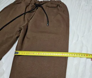 Pantalón marrón gomas mujer