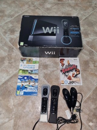 Consola Nintendo Wii Negra + Caja Original