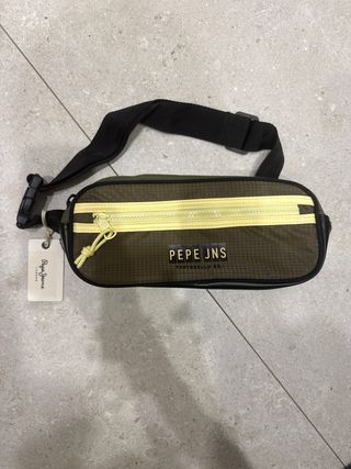 Riñonera Pepe Jeans verde y amarilla