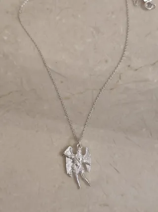 Collar Plata Arcángel San Miguel