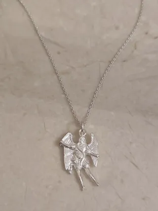 Collar Plata Arcángel San Miguel