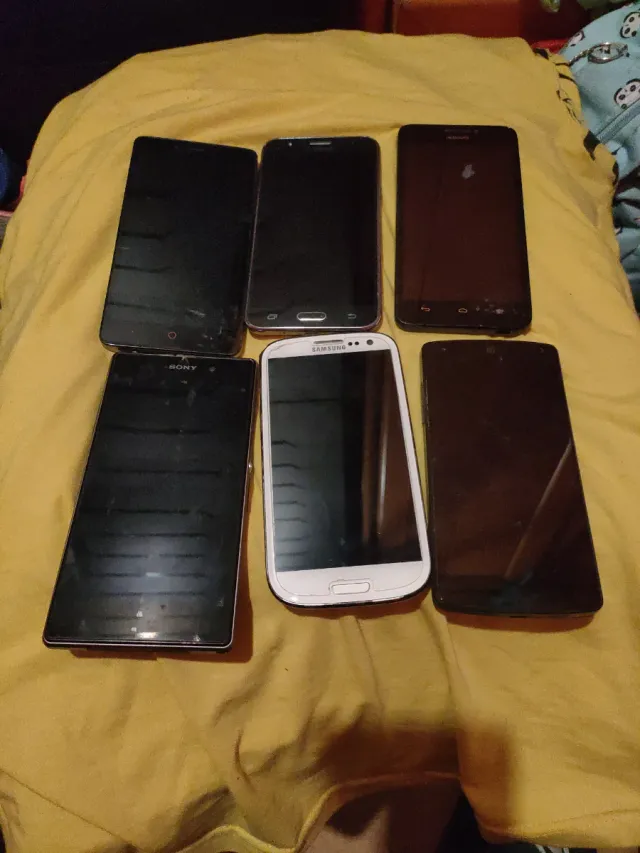 Lote 6 Móviles: Samsung, Sony, LG, Huawei, ZTE