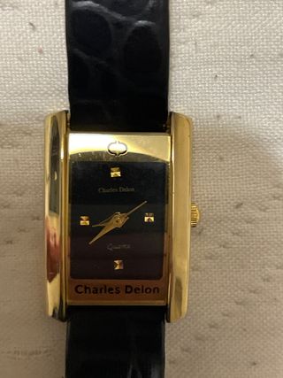 Reloj Charles Delon Dorado y Negro