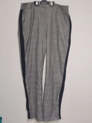 Pantalón elegante hombre cuadros