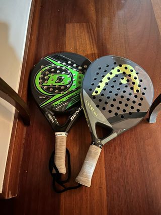 Palas de pádel Dunlop y Head