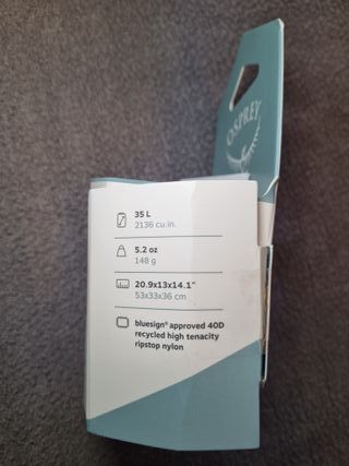 Osprey sacca Dry Sack con finestra 35 lt - NUOVO