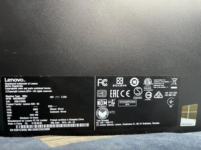 Set Completo PC Lenovo.