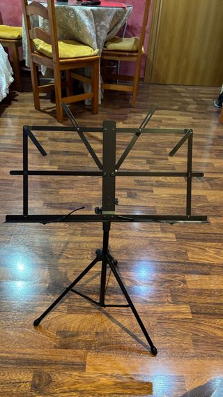 Atril de partituras negro con funda