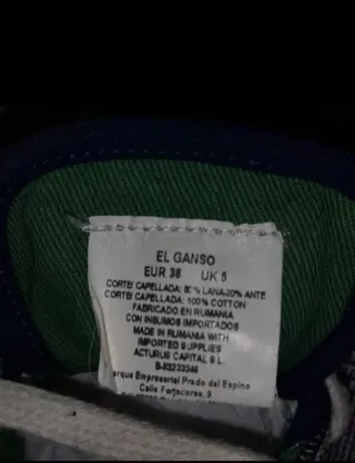 Zapatillas El Ganso Azul Multicor