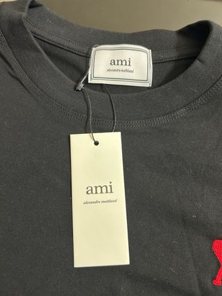 Camiseta AMI Paris Negra Talla M