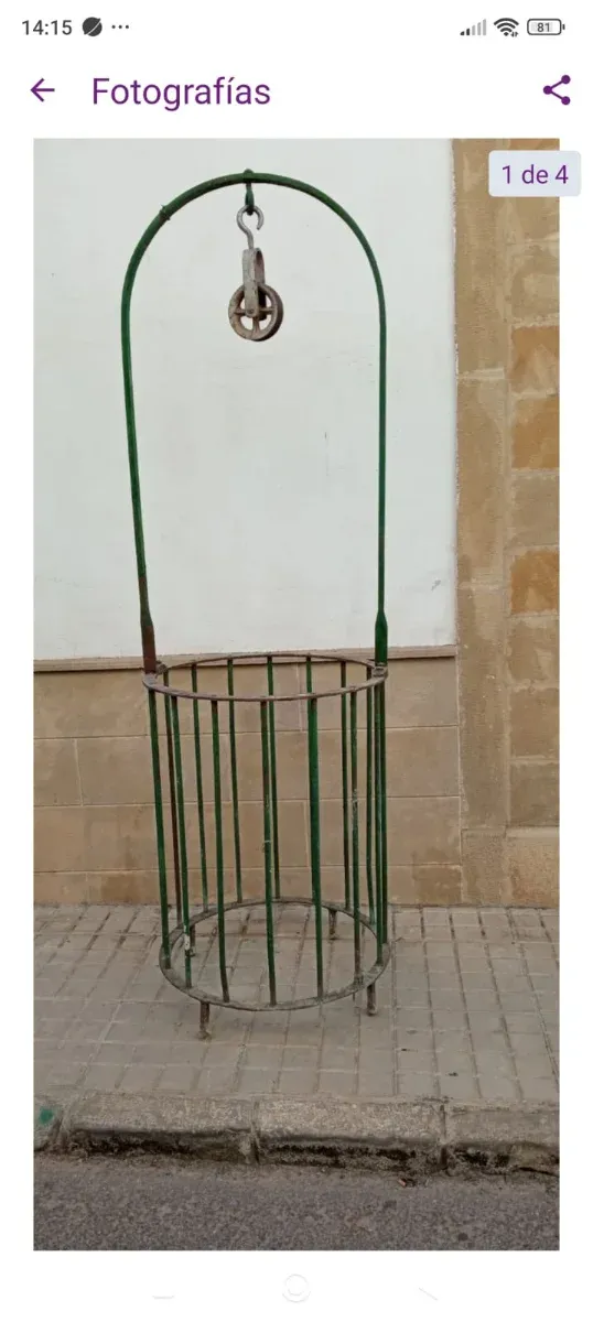 Brocales de pozo antiguos de hierro