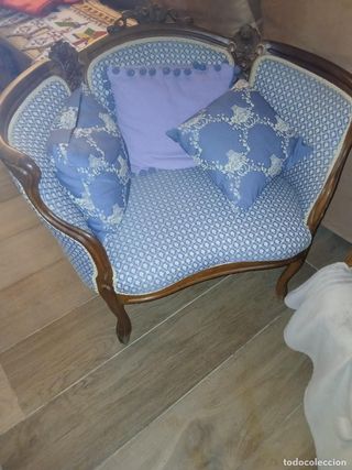 Coppia di poltrone Bergère in stile Luigi XVI