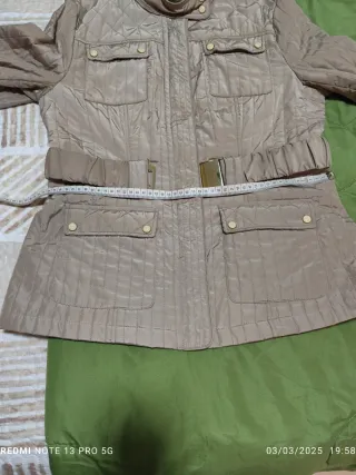 Parka mujer beige