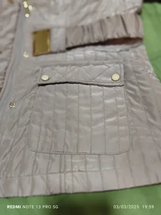 Parka mujer beige
