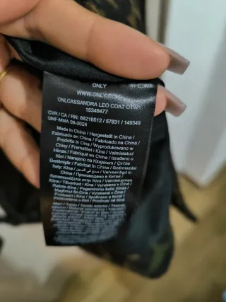 Abrigo oversize leopardo ONLY. Talla grande