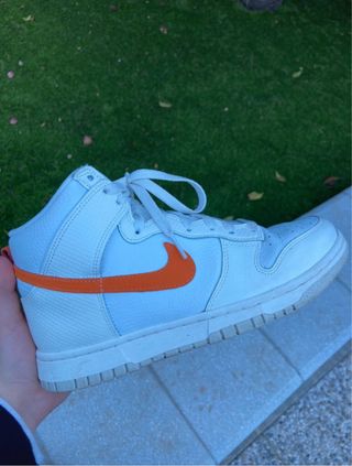 Nike Dunk High Arancioni Bianche Tg 39