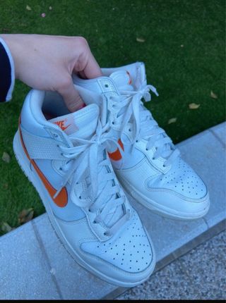 Nike Dunk High Arancioni Bianche Tg 39