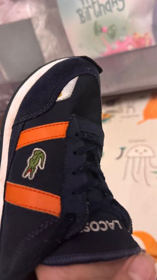 Zapatillas Lacoste Azul y Naranja