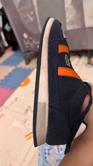 Zapatillas Lacoste Azul y Naranja