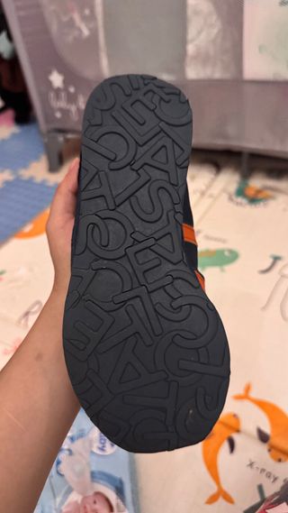 Zapatillas Lacoste Azul y Naranja