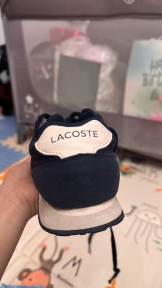 Zapatillas Lacoste Azul y Naranja