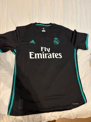 Camiseta Real Madrid Adidas Talla M Negra/Verde