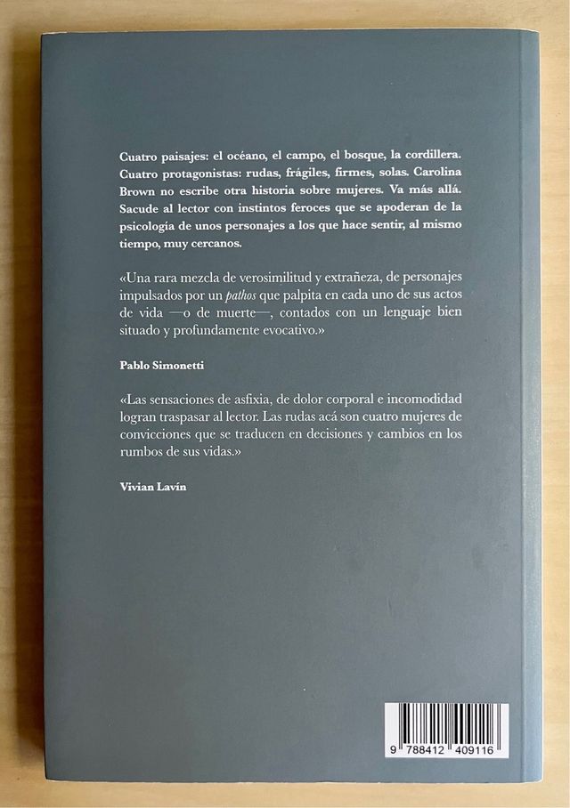 Libro “Rudas” - Carolina Brown