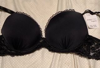 Sujetador FINETOO Negro Encaje