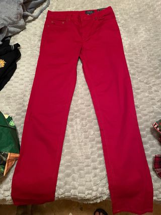 Pantalón Mujer Polo Ralph Lauren Rojo