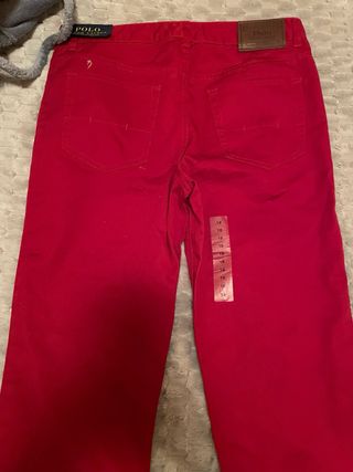 Pantalón Mujer Polo Ralph Lauren Rojo