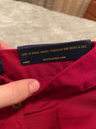 Pantalón Mujer Polo Ralph Lauren Rojo