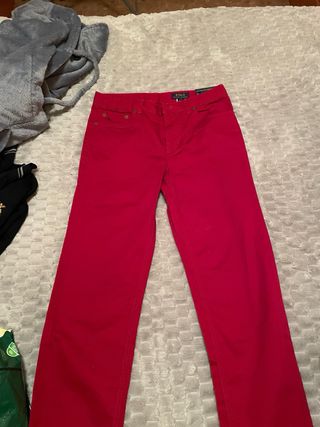 Pantalón Mujer Polo Ralph Lauren Rojo