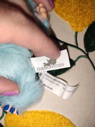 Labubu peluche azzurro