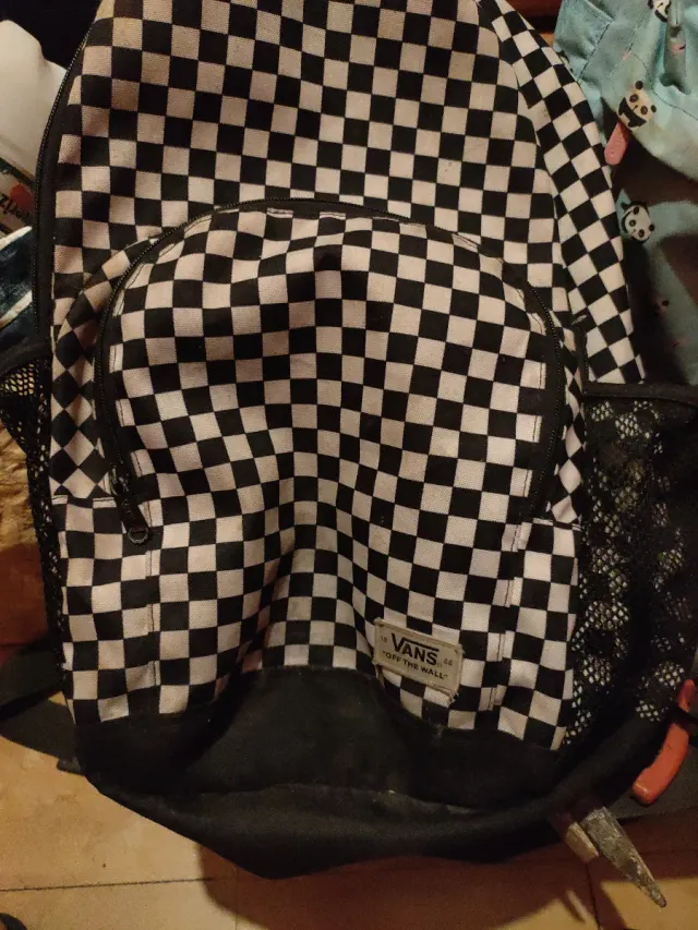 Mochila Vans Checkerboard Negra