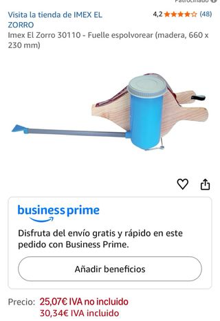 Flores Cortés - Fuelle madera para espolvorear