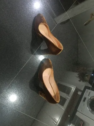 Zapatos Nichi Seijo Marrones Tacon Un Uso