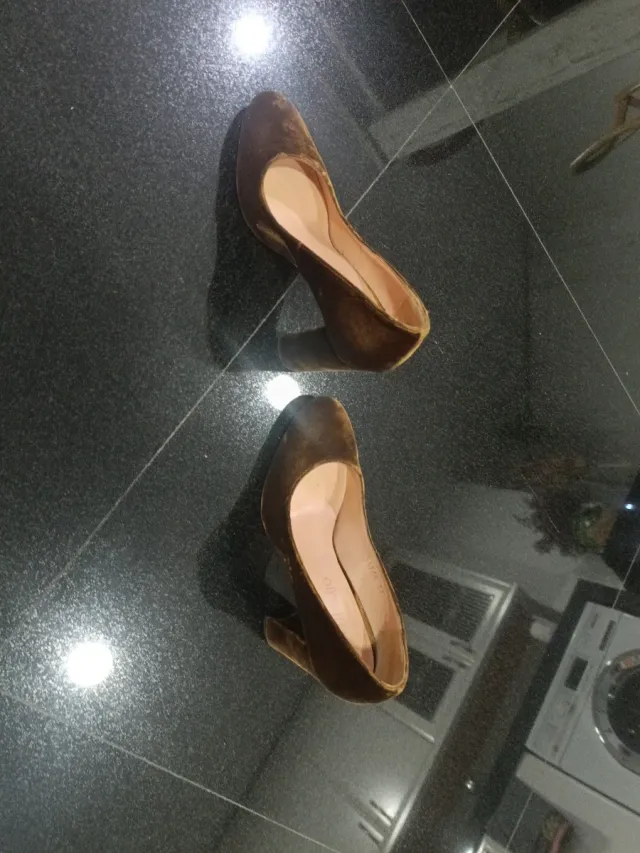 Zapatos Nichi Seijo Marrones Tacon Un Uso