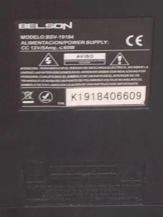 Monitor TV Belson Negro