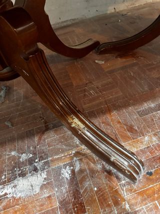 Mesa de salón ovalada extensible madera maciza