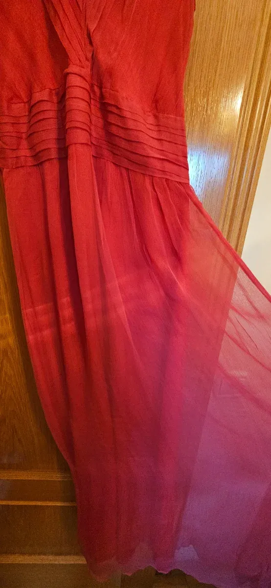 Vestido largo gasa, Talla S