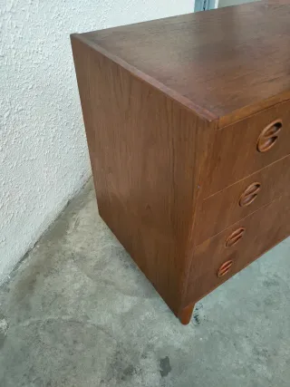 Cómoda Teca Escandinavo Mid Century