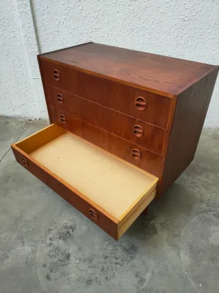 Cómoda Teca Escandinavo Mid Century