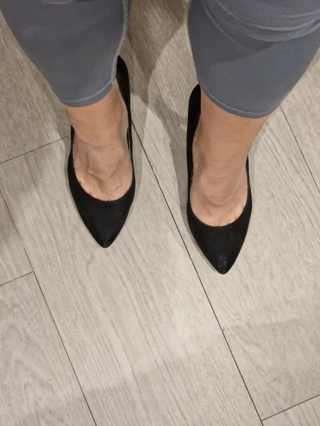 Zapatos Zara Negros Tacón