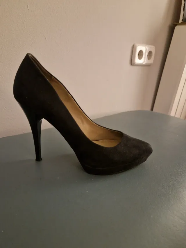 Zapatos Zara Negros Tacón