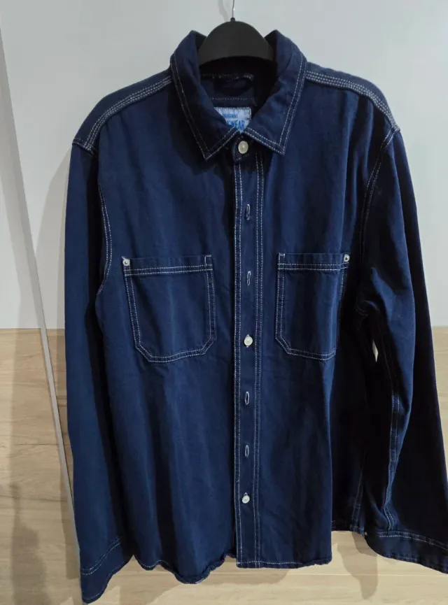 Sobrecamisa tejana hombre azul